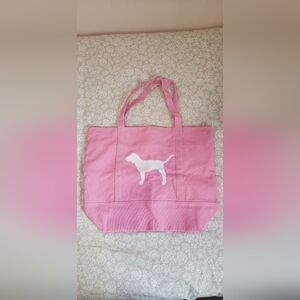 🐶 PINK Victoria's Secret Canvas Tote Bag 🐶